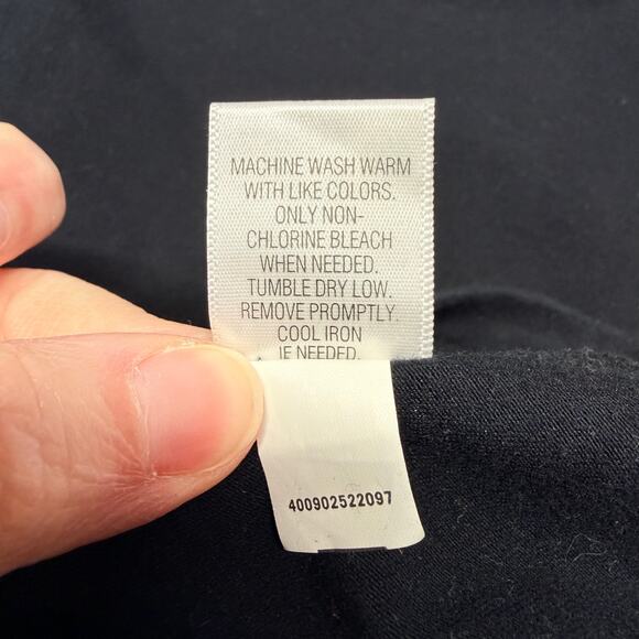 Croft & Barrow Womens Mock Neck Shirt Top Pullover Long Sleeve Black Medium - Picture 8 of 8